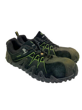 Terra Men's Spider 3.0 Composite Toe Work Shoes Black/Green Size 12M